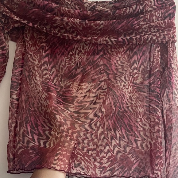 NWOT fruity booty sheer top - Picture 5 of 6